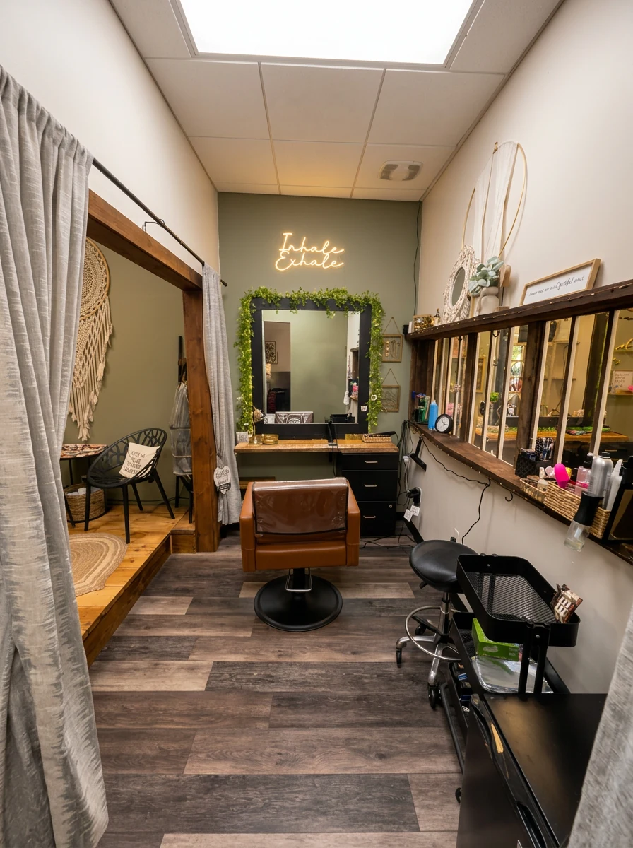 Good Vibes Salon interior and arrival area