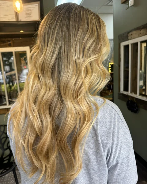 Golden dimensional balayage ribbons